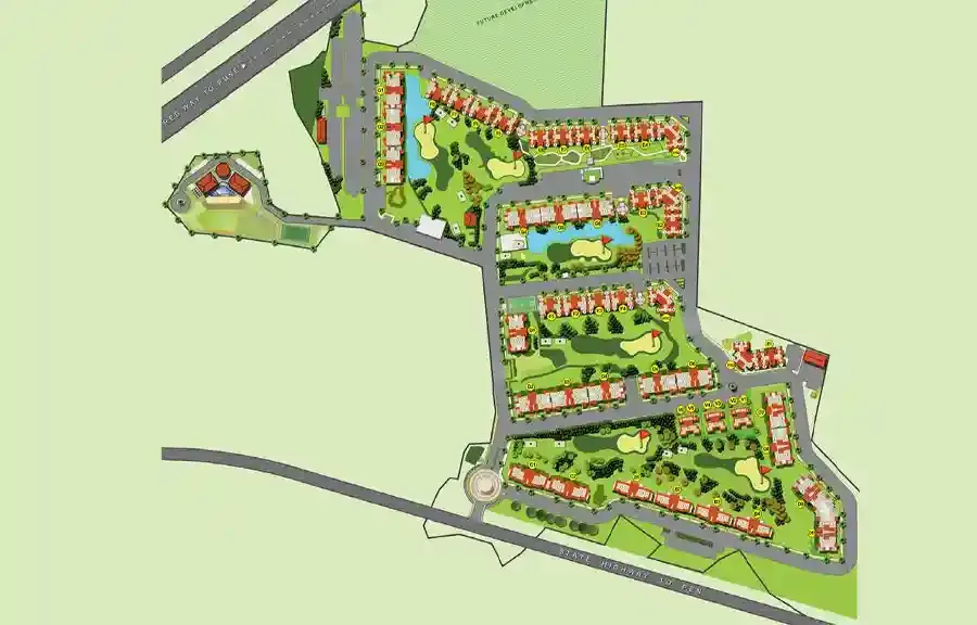 Embassy Golf City master plan layout
