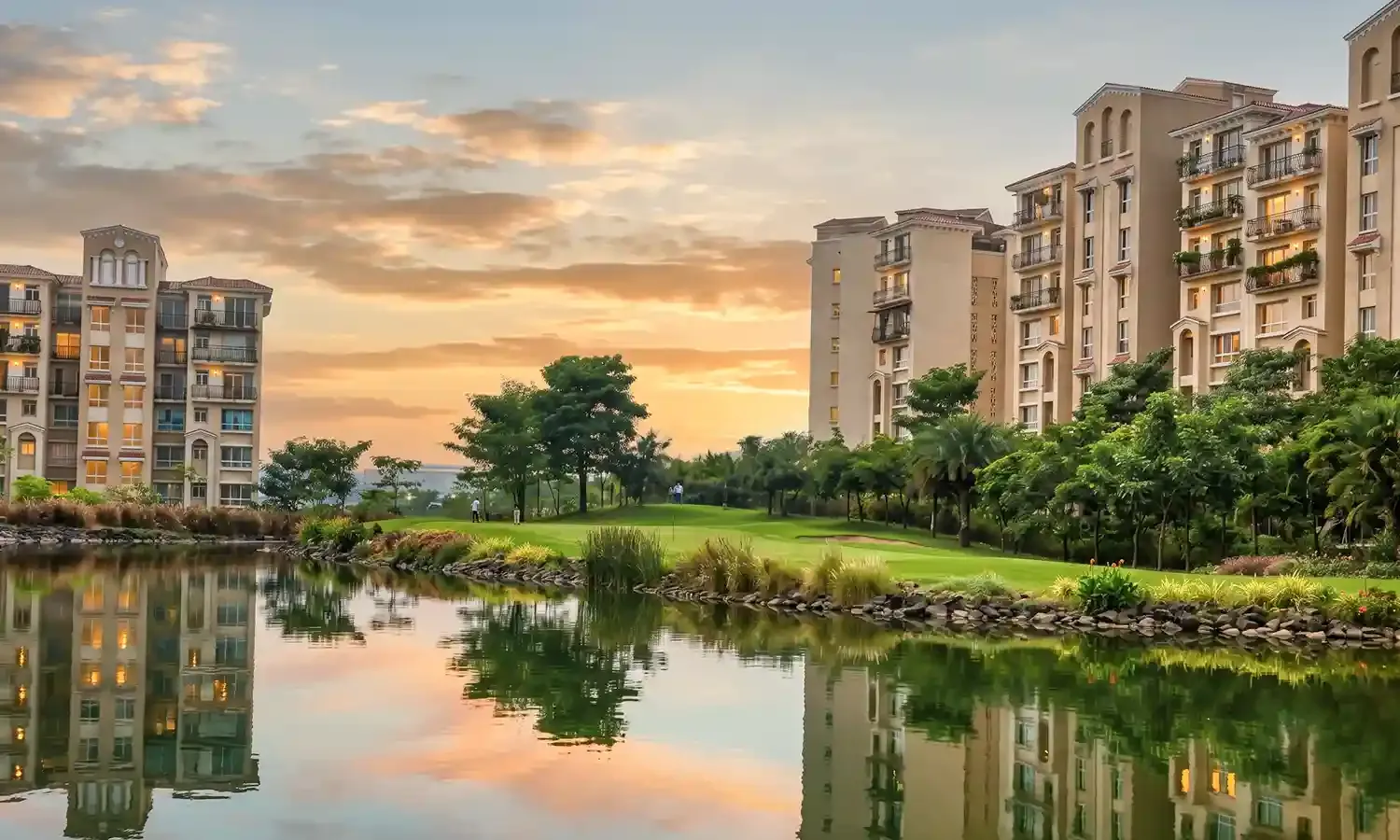 Sunset Lakefront & Tower Elevation